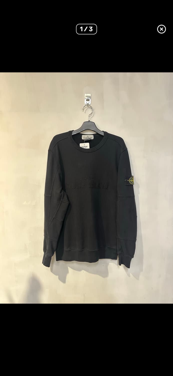 스톤아일랜드 블랙 맨투맨 s 상품이미지1