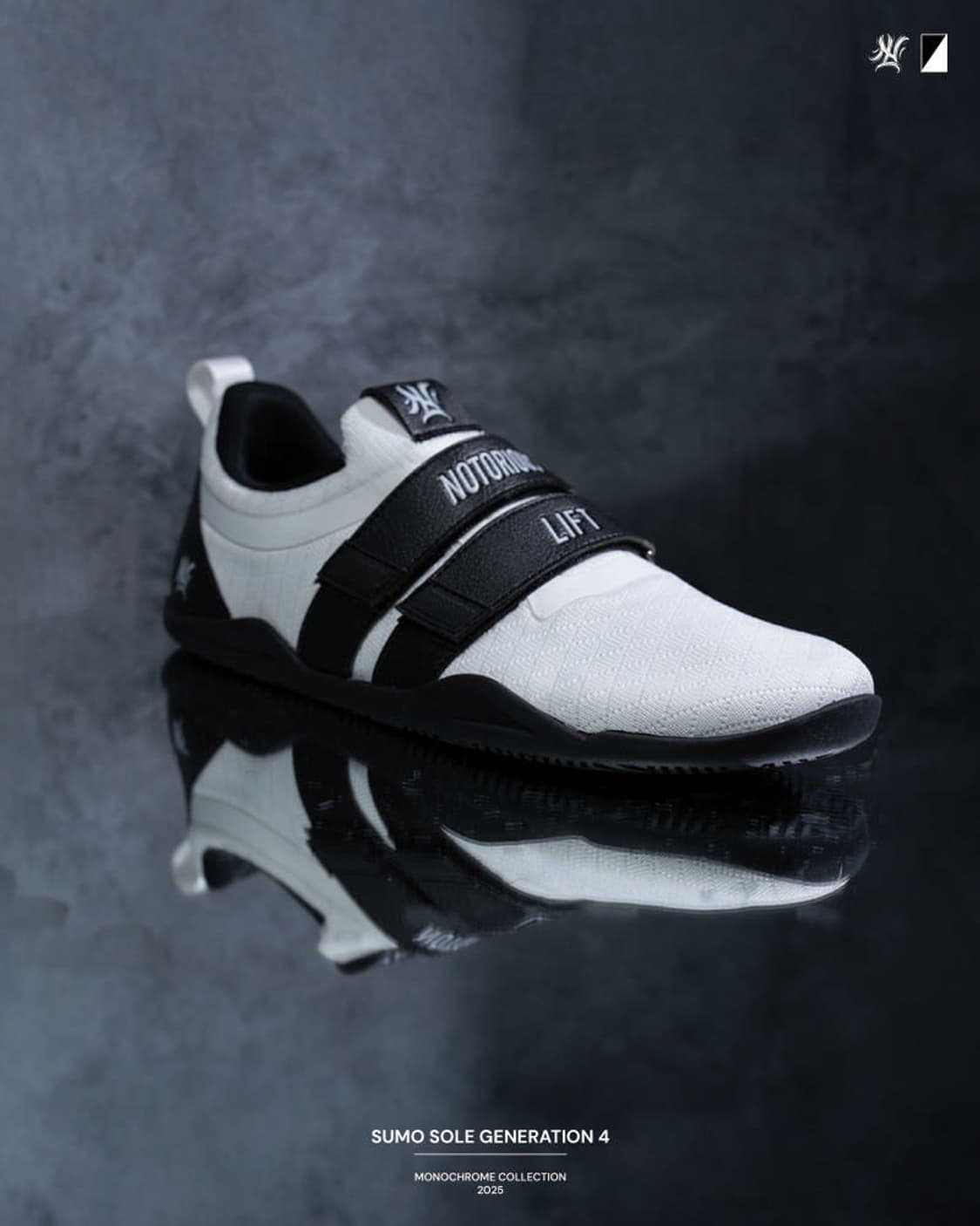 [새상품] 노토리우스 리프트 스모솔 젠4 모노크롬 45사이즈 헬스화 리프 상품이미지3