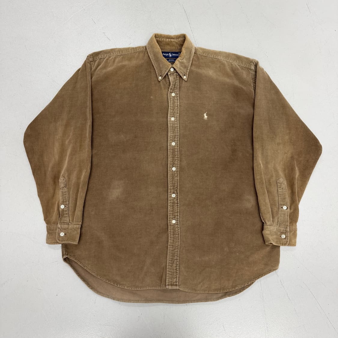 폴로 포니 코듀로이 셔츠 베이지 브라운 상품이미지2