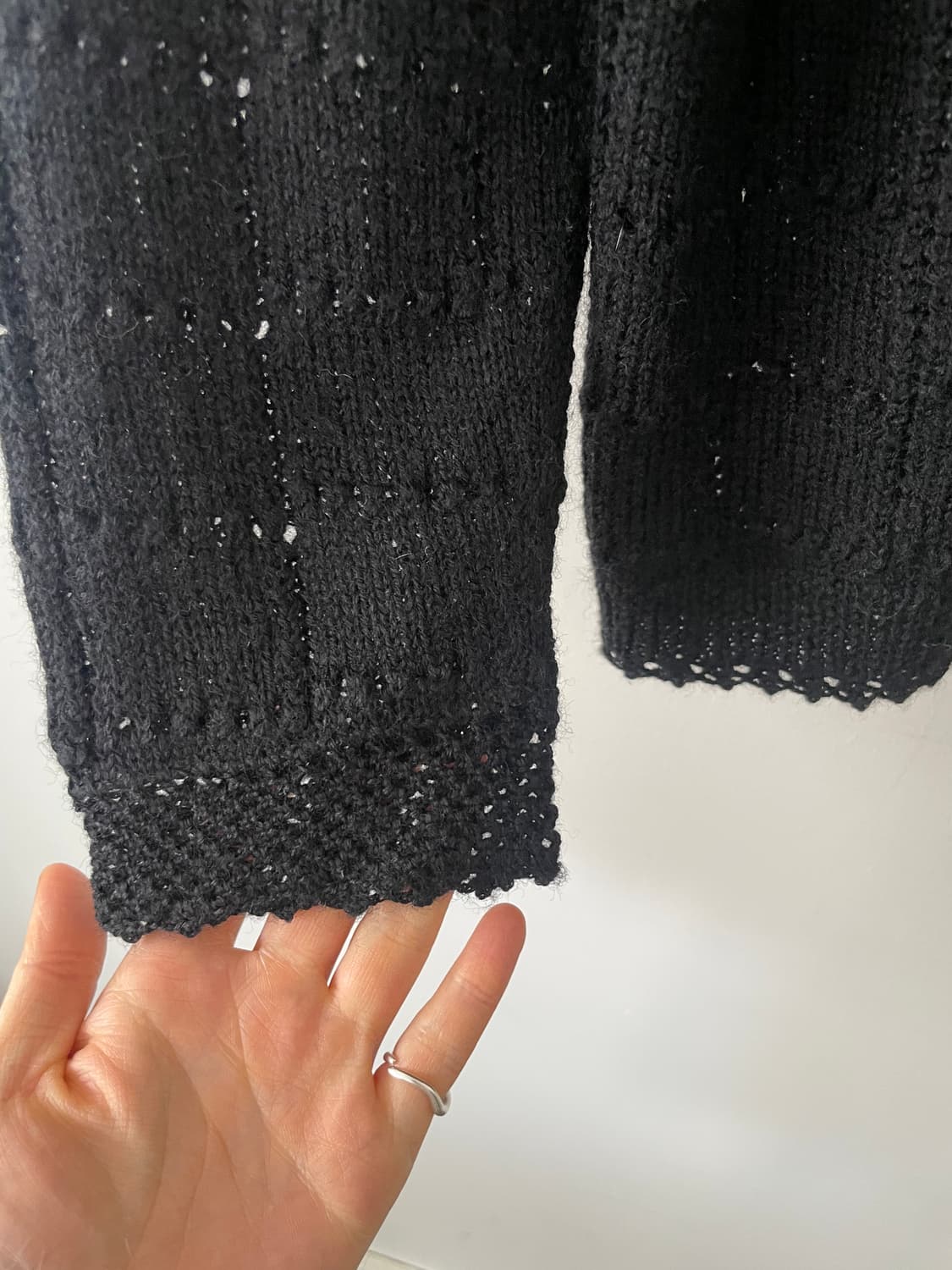 vintage crochet wool cardigan 상품이미지5