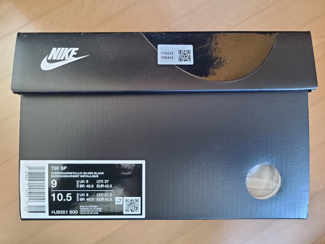 나이키 토탈 90 3 SP 보르도 앤 메탈릭 실버 상품이미지2