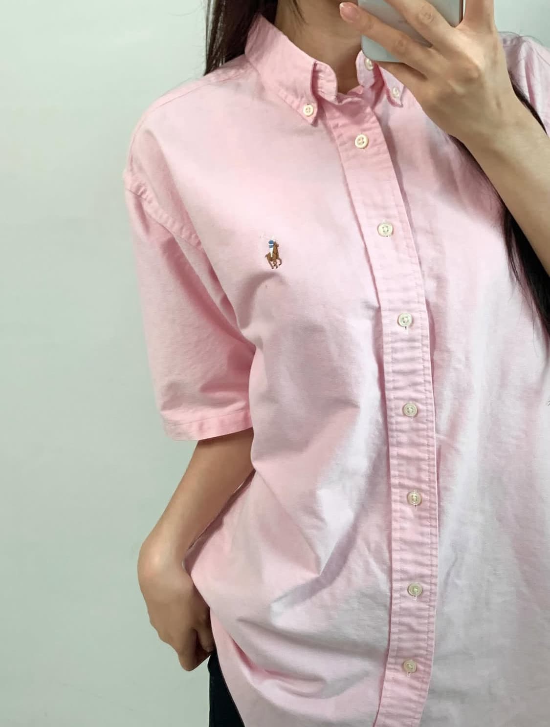 Polo by RalphLauren 폴로 핑크 반팔셔츠 상품이미지3