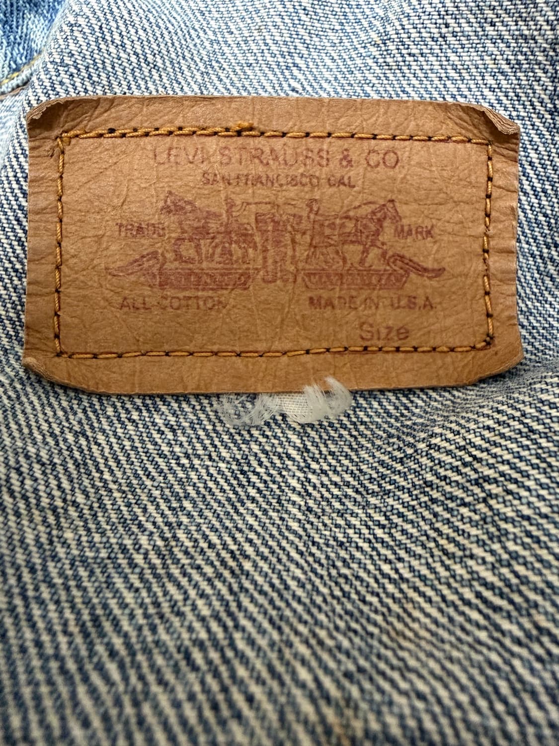 리바이스 Big E 셀비지 데님 자켓 (made in usa) 상품이미지5