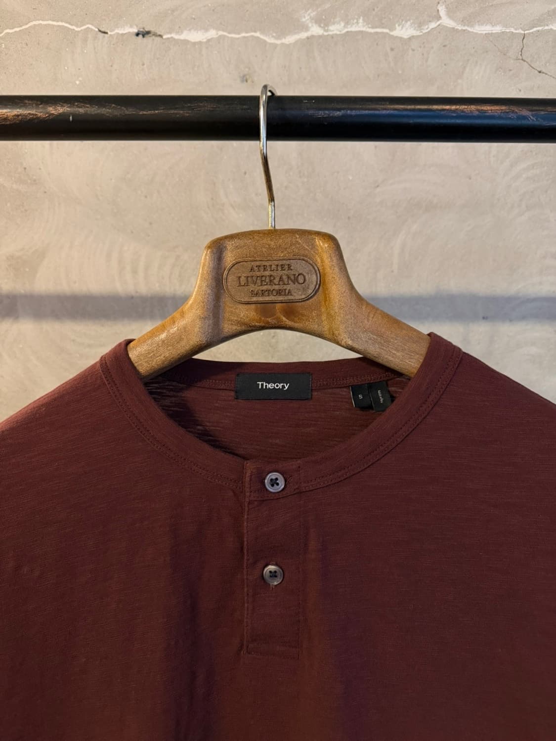 띠어리 롱슬리브 헨리넥 티셔츠 슬림100 상품이미지9