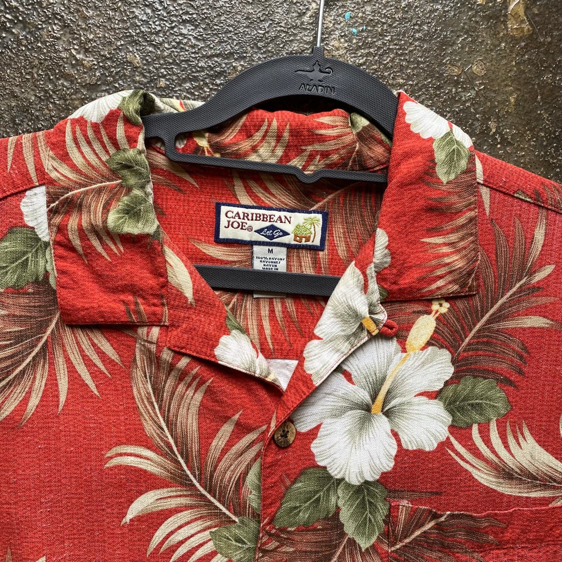 빈티지 빨간색 하와이안 셔츠 상품이미지2