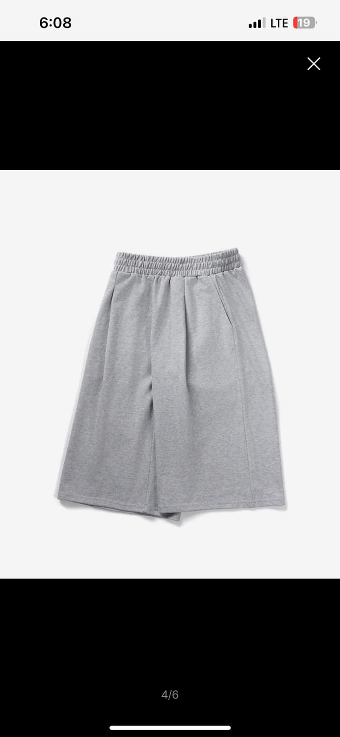 가까이유니온즈 원턱 8부 스웨트 버뮤다 팬츠 그레이 상품이미지4