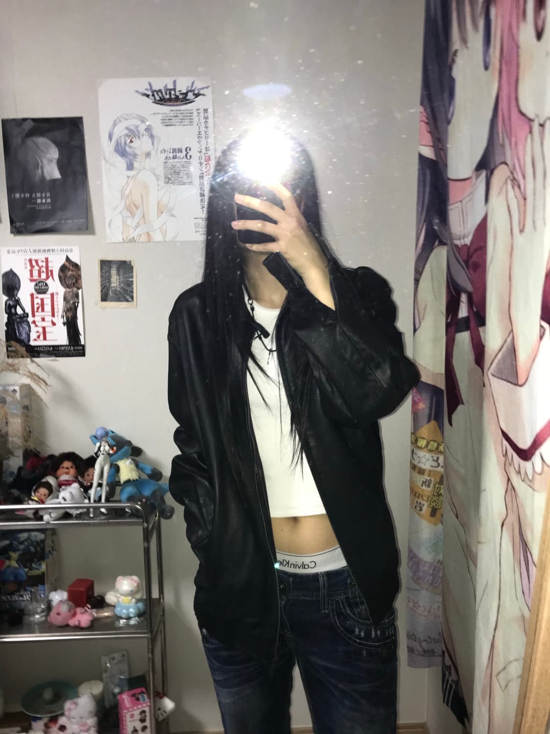 클래식 블랙 레더자켓 상품이미지2