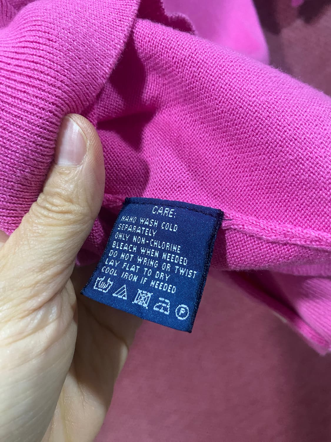 랄프로렌 핑크 반팔 가디건 M 상품이미지6