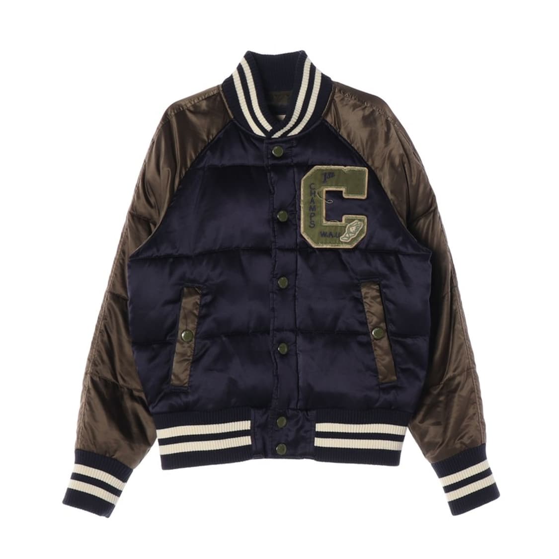 후아유 빈티지 유광 패딩 L 상품이미지1