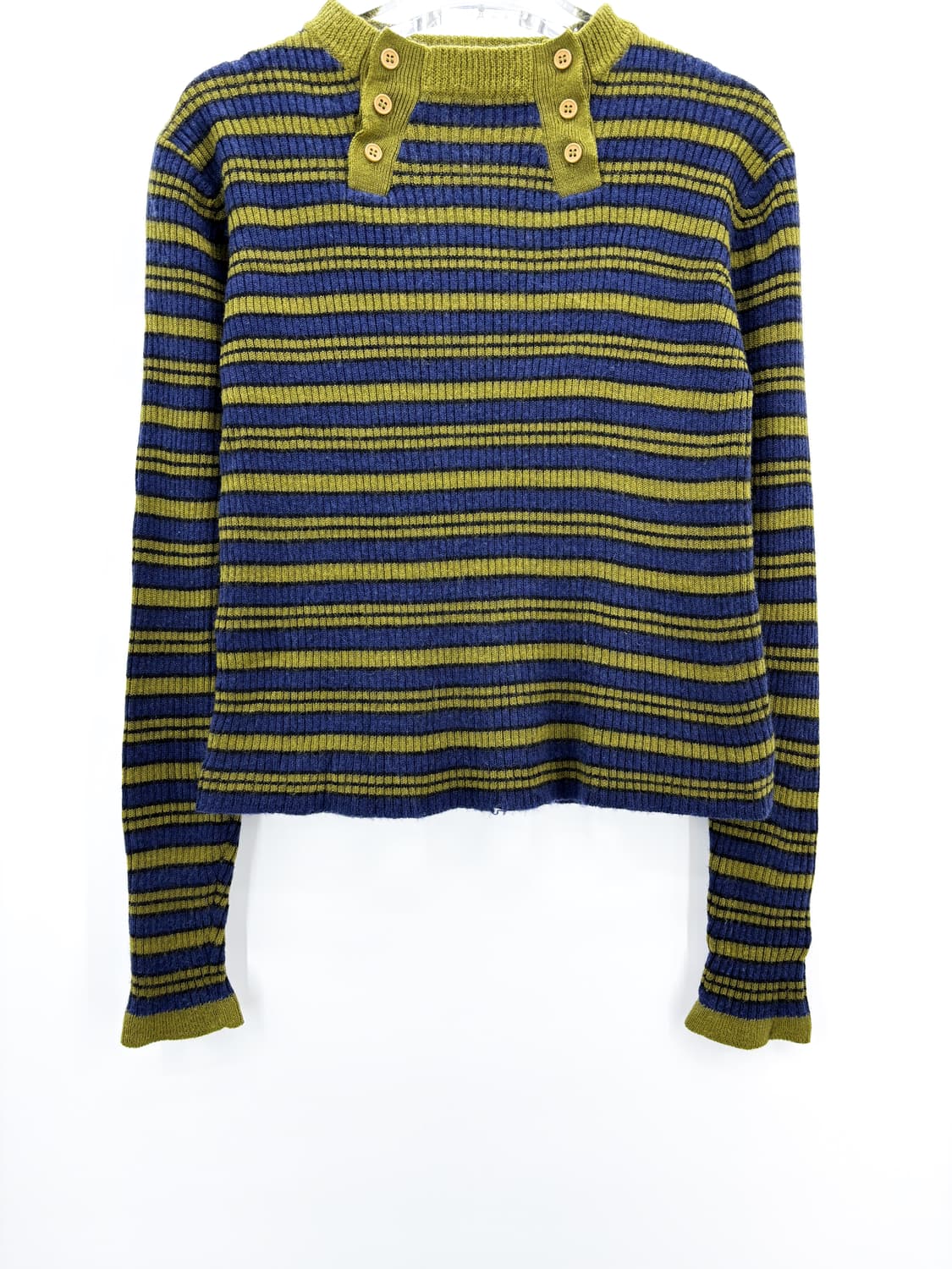 퍼슨스 버튼 스트라이프 긴팔티셔츠 상품이미지5