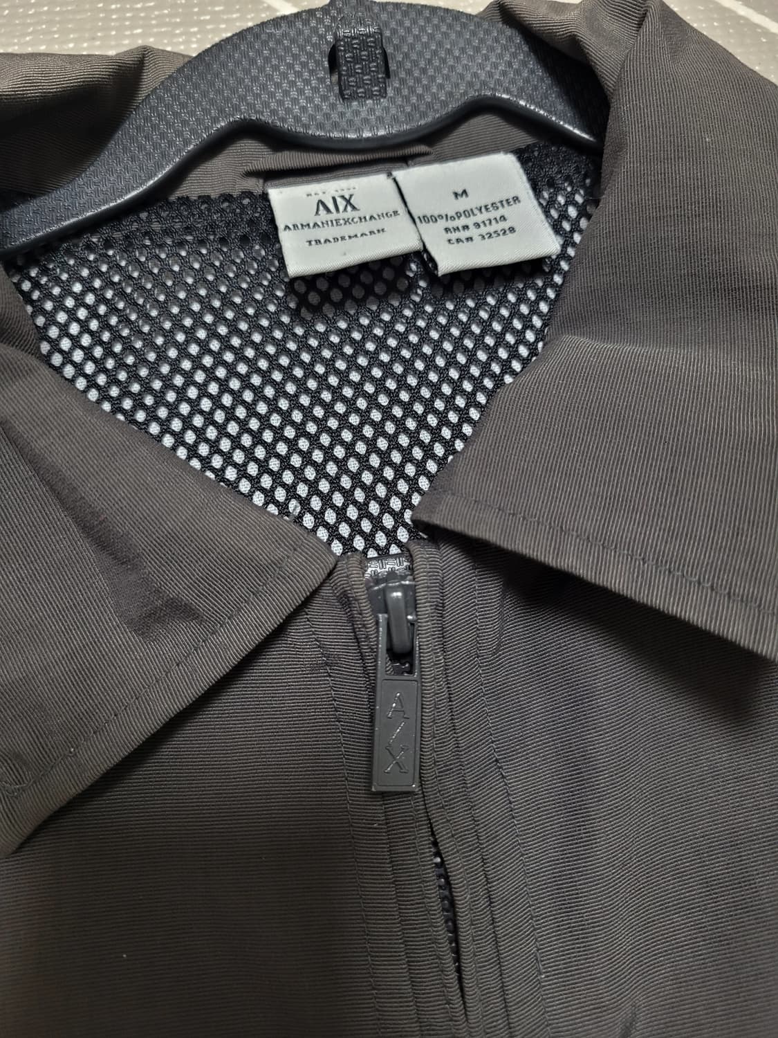AIX 알마니 익스인지 봄버 자켓 다크 그레이 M 상품이미지7