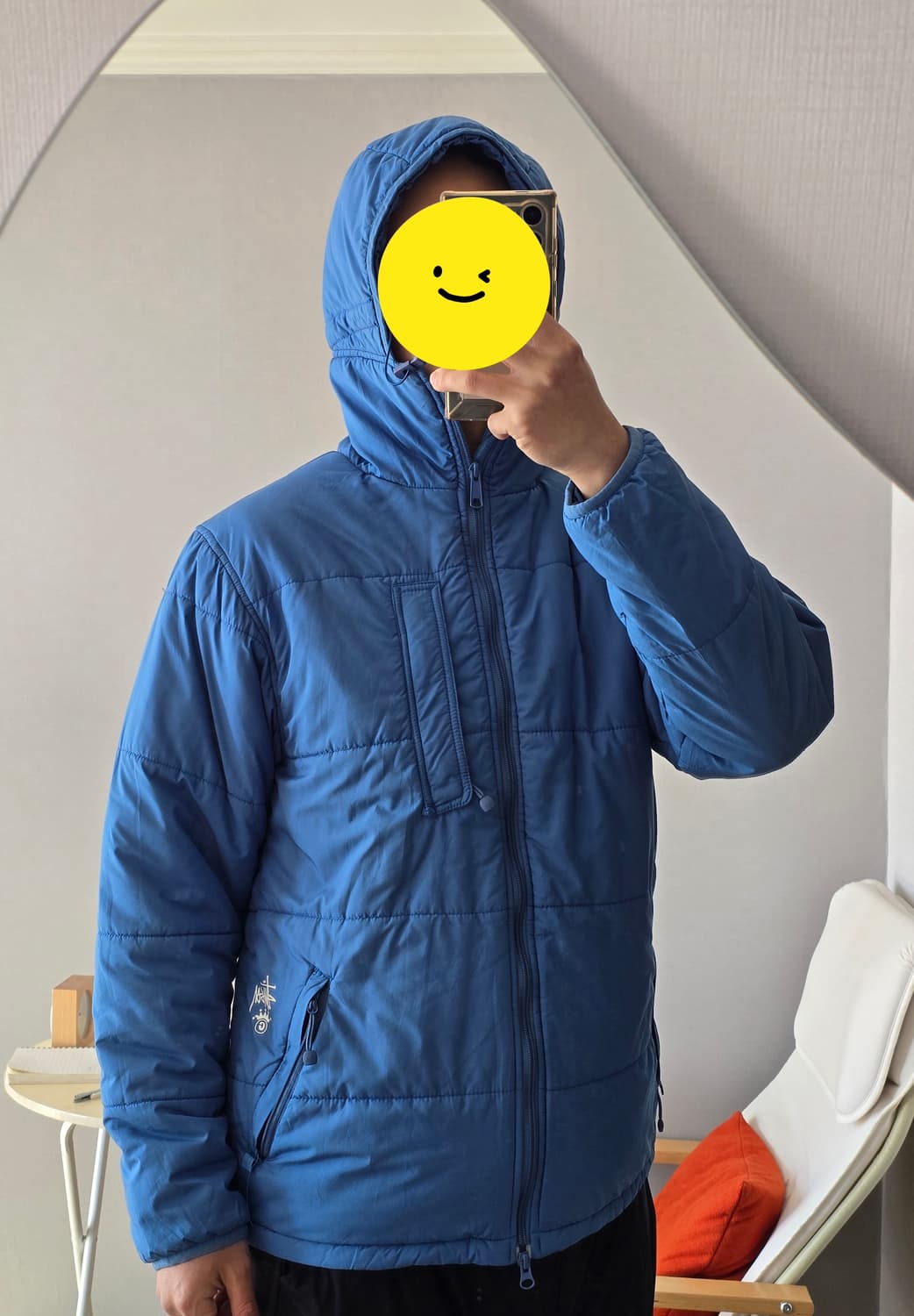 Stussy 스투시 후드 푸퍼 크라운 자켓 M 상품이미지2