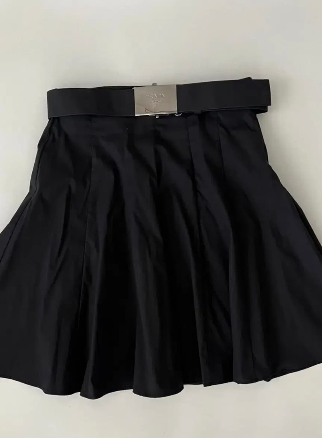 정품 프라다 벨트 나일론 스커트 상품이미지1