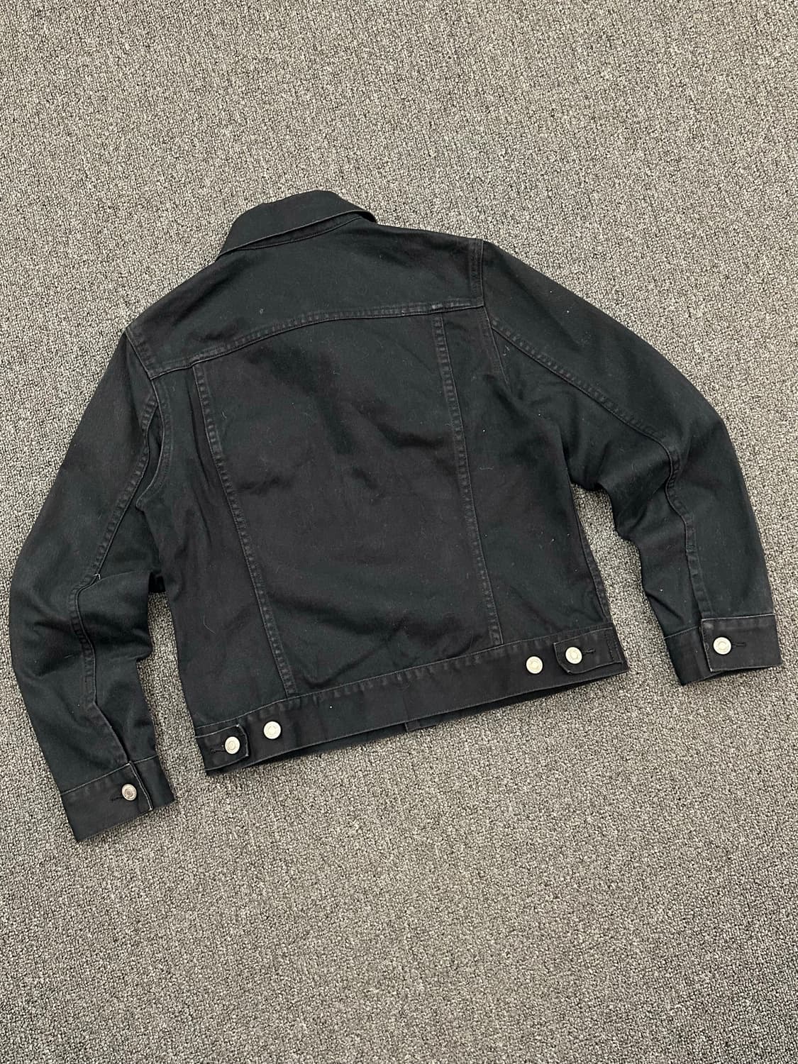 4)VALMAN 빈티지 3세대 블랙 트러커 데님자켓 상품이미지3