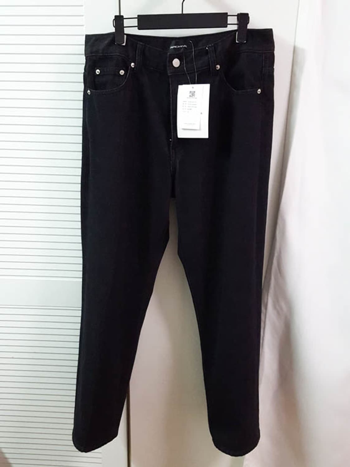 [새상품] 오더아카이브 미니멀 블랙진 32 상품이미지1