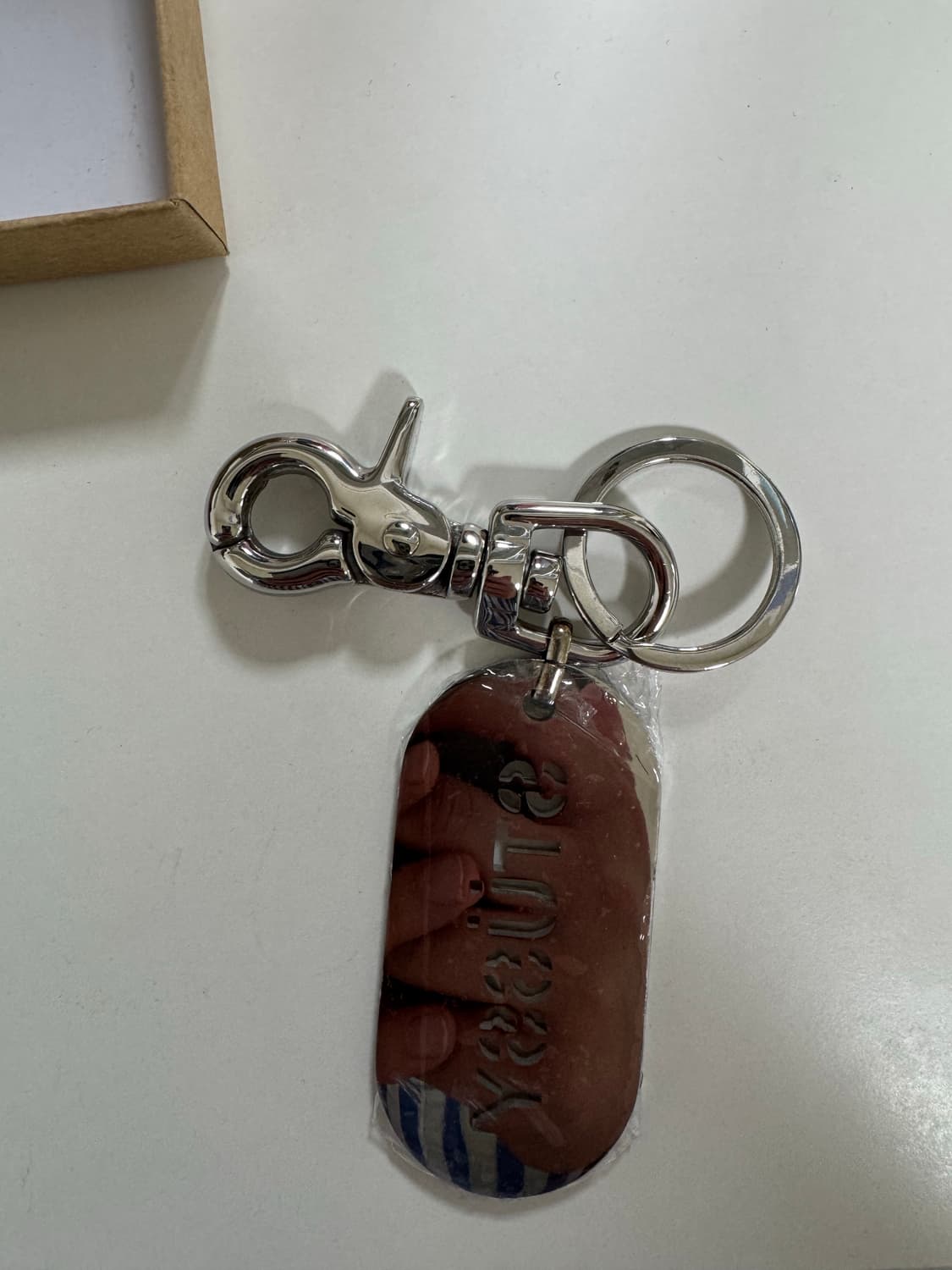 스투시 메탈 태그 키체인 실버 상품이미지2