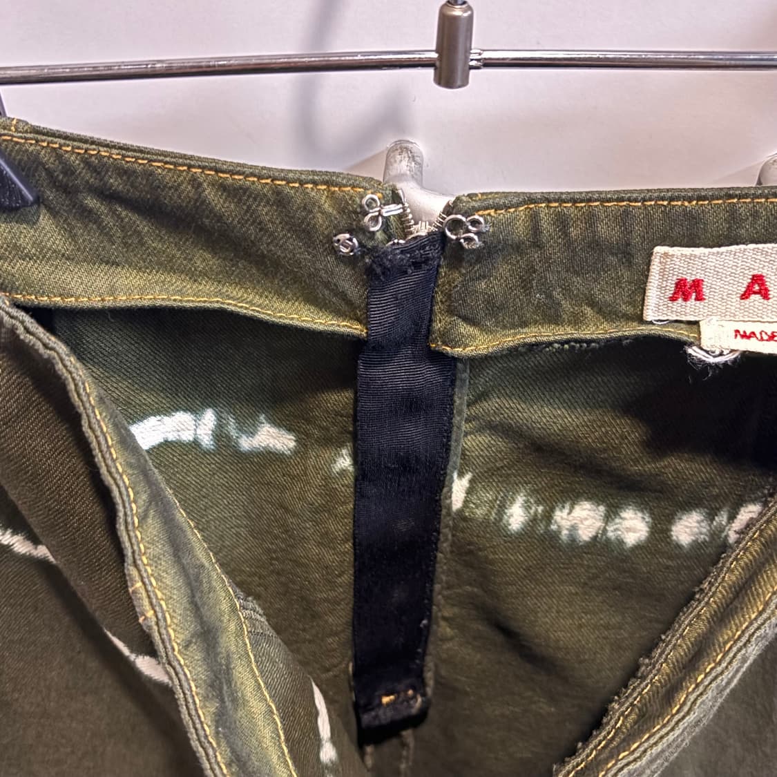 마르니 Marni 카키올리브 미디 타이다이 미디스커트 상품이미지9