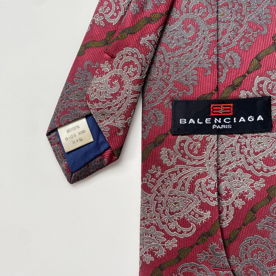BALENCIAGA 발렌시아가 페이즐리 정품 명품 넥타이 상품이미지4