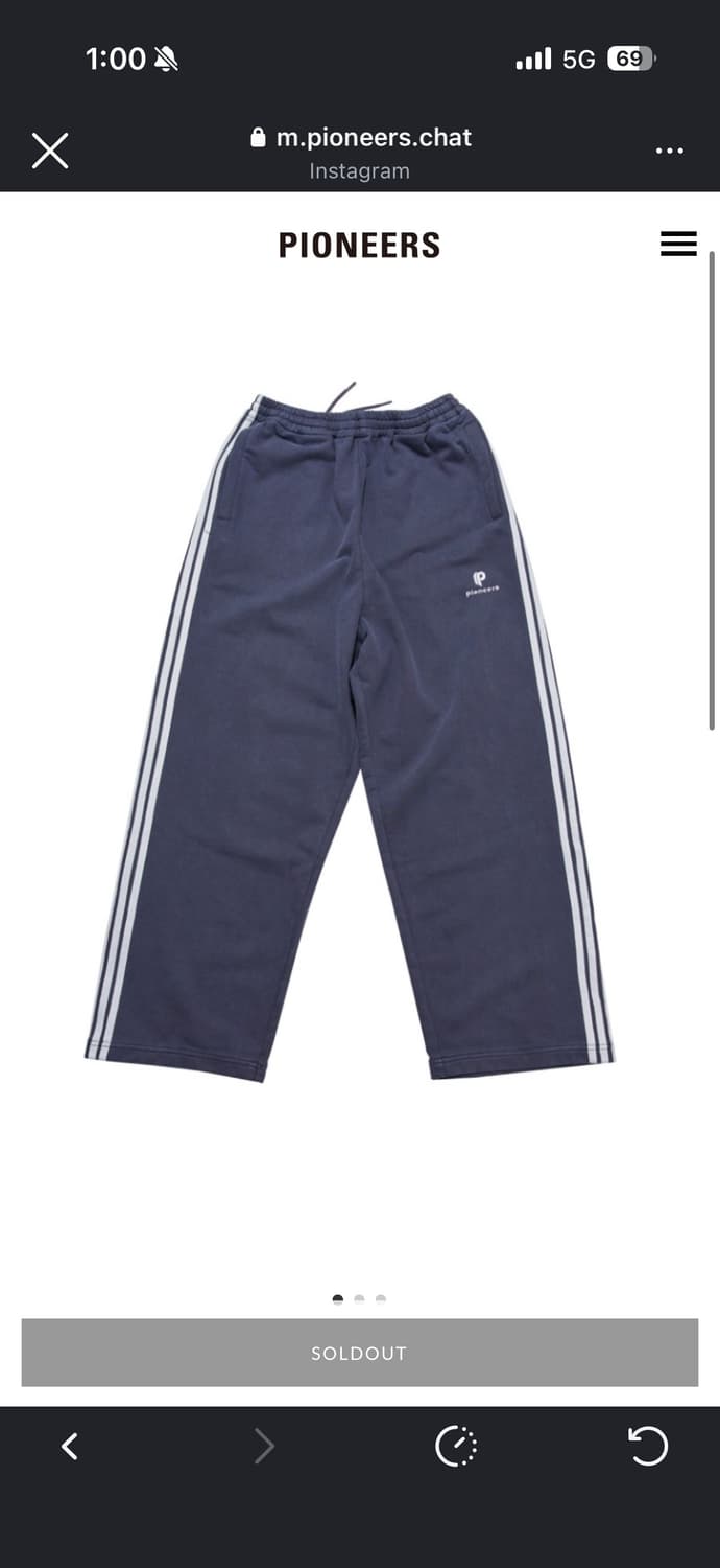 구매글) 파이오니어스 트랙팬츠 m/l 상품이미지1