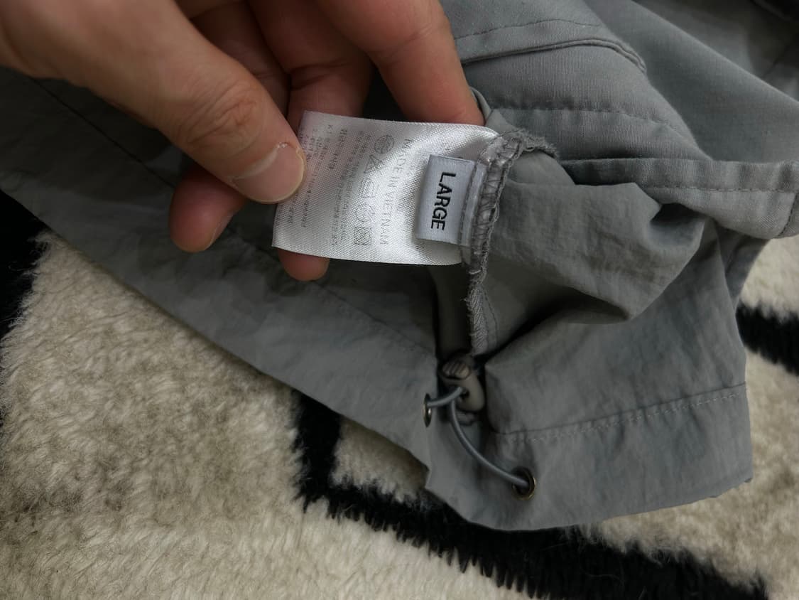 [L]트래블 버튼 나일론 후드 아노락/그레이 상품이미지7