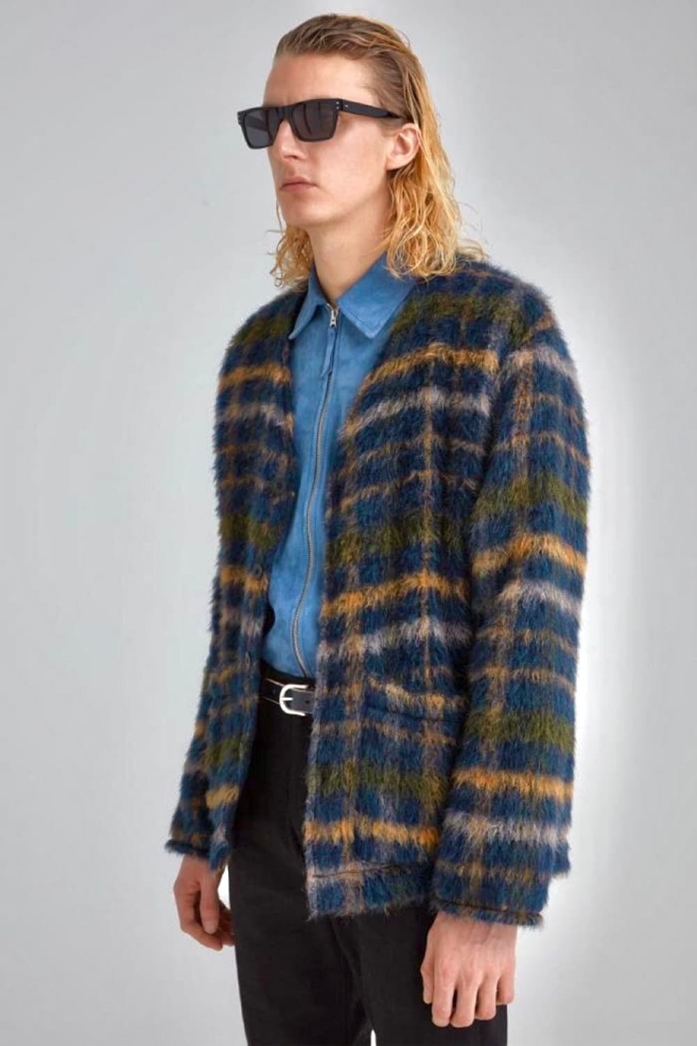 (48) 아워레가시 17FW 체크 모헤어 가디건 상품이미지1