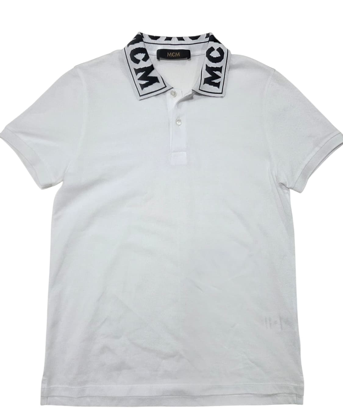 MCM 자카드 로고 카라 반팔 상품이미지1