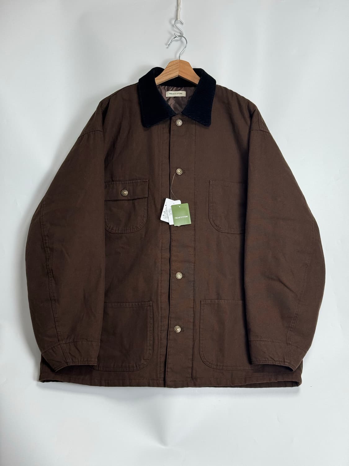 프릭스스토어 빅 실루엣 커버올 자켓 브라운 M 상품이미지1