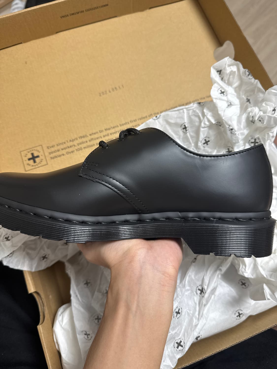 닥터마틴 1461 모노 스무스 블랙 260 상품이미지1