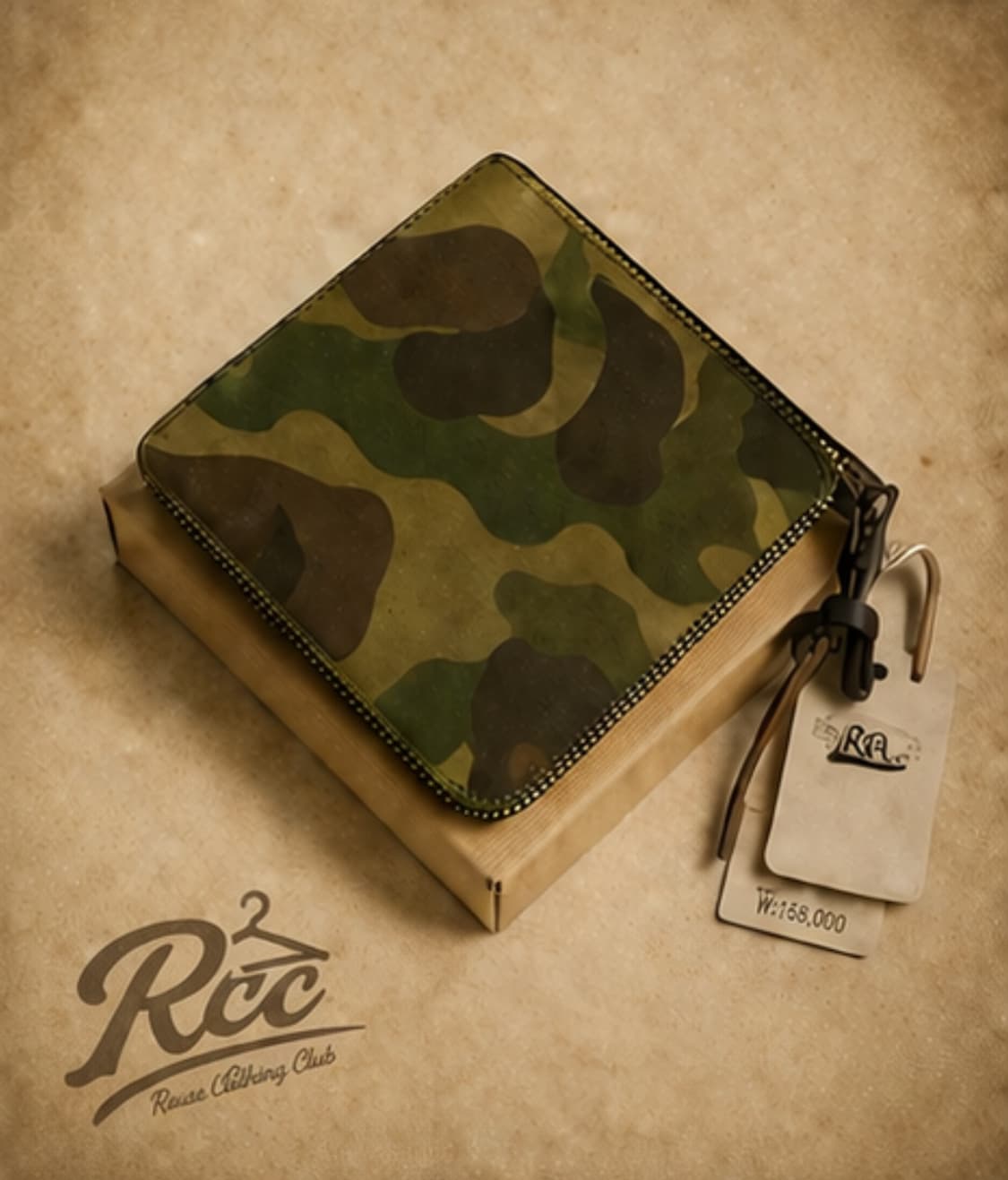 RRL 밀리터리 카모 반지갑 상품이미지1