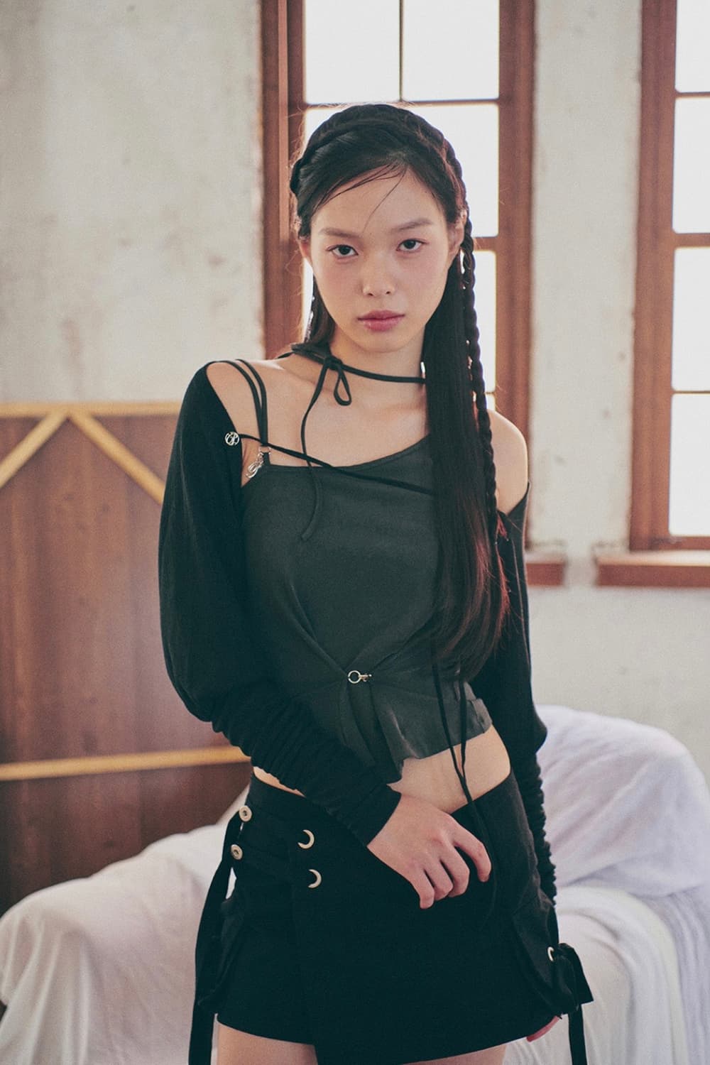 페인오어플레져 페오플 루비 훅 탑 챠콜 상품이미지7