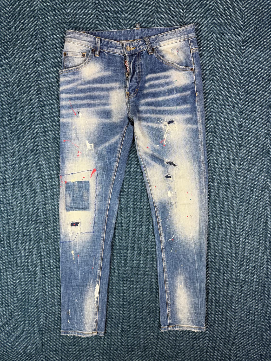Dsquared2 스타일 빈티지 데님 팬츠 (EU 48 / M~L) 🔥 상품이미지2