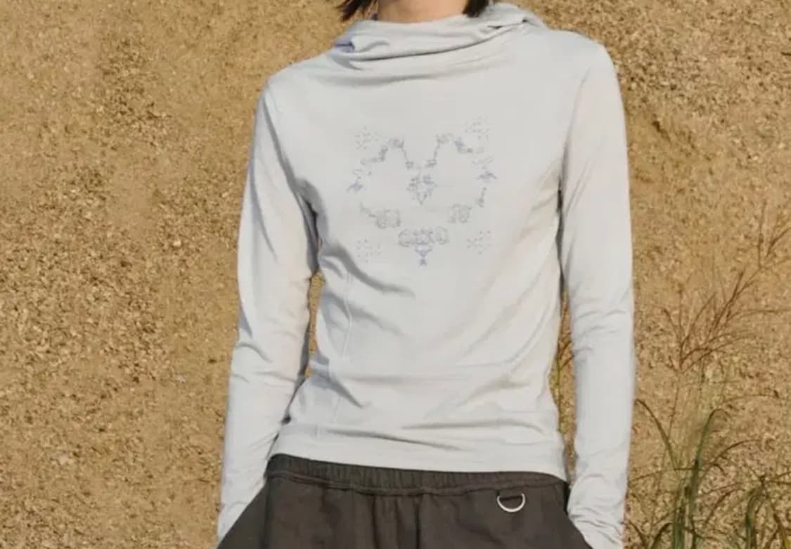 바우프 카울넥 라인 후드티 [라이트 그레이] 상품이미지2