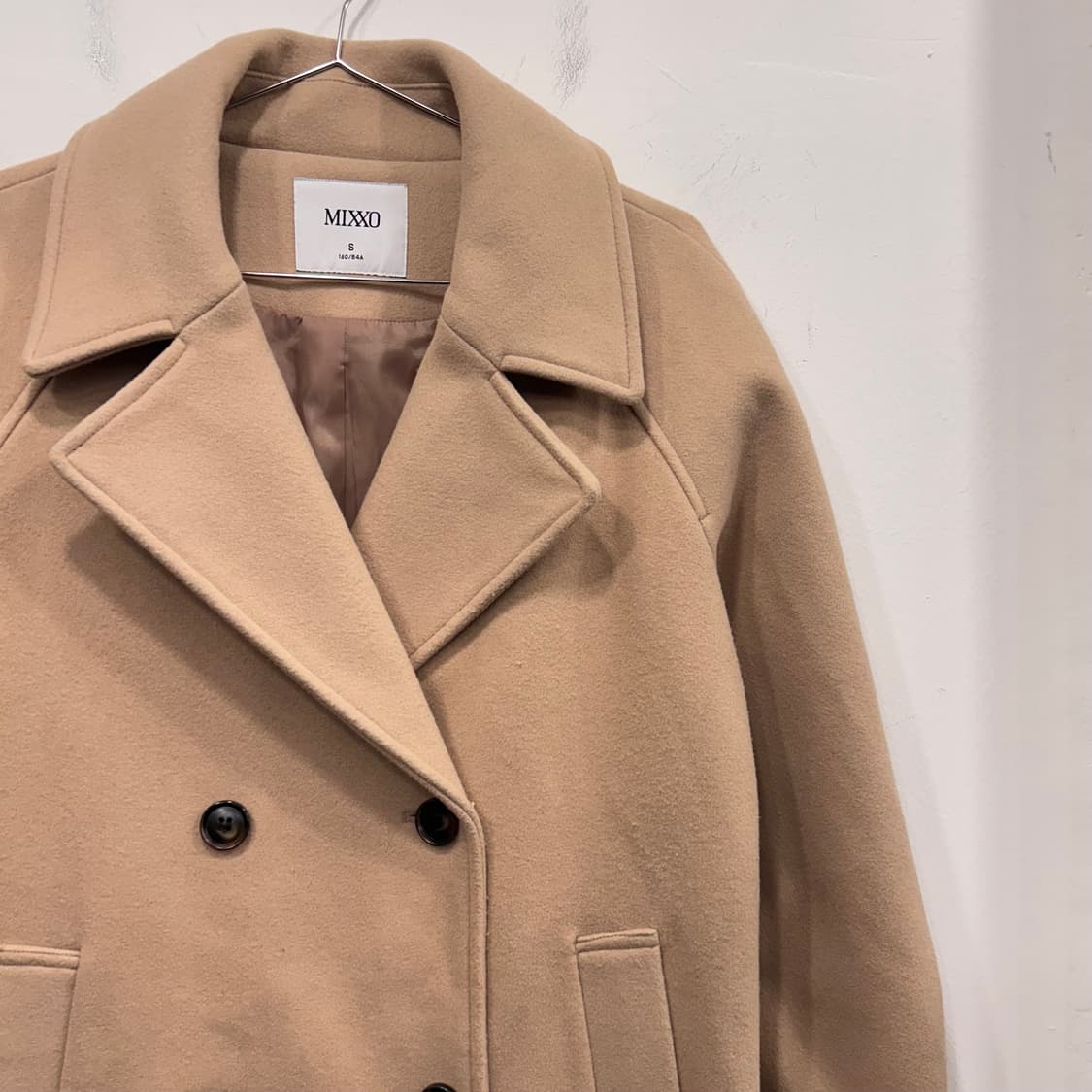 미쏘 울 클래식 더블버튼 롱코트 상품이미지1