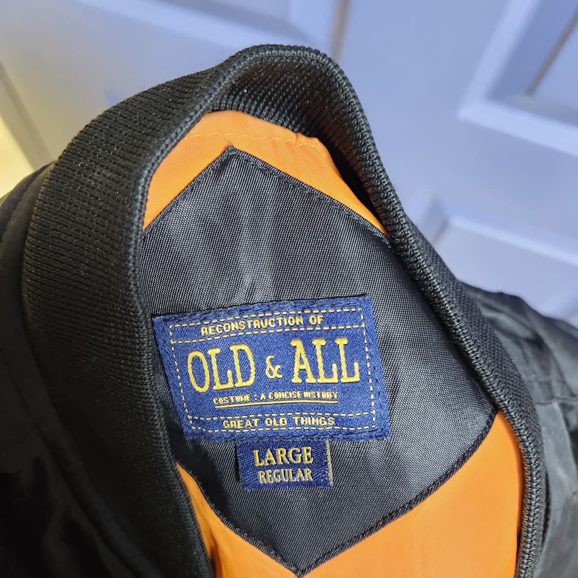 Old&all 항공점퍼 L사이즈 블랙 상품이미지3