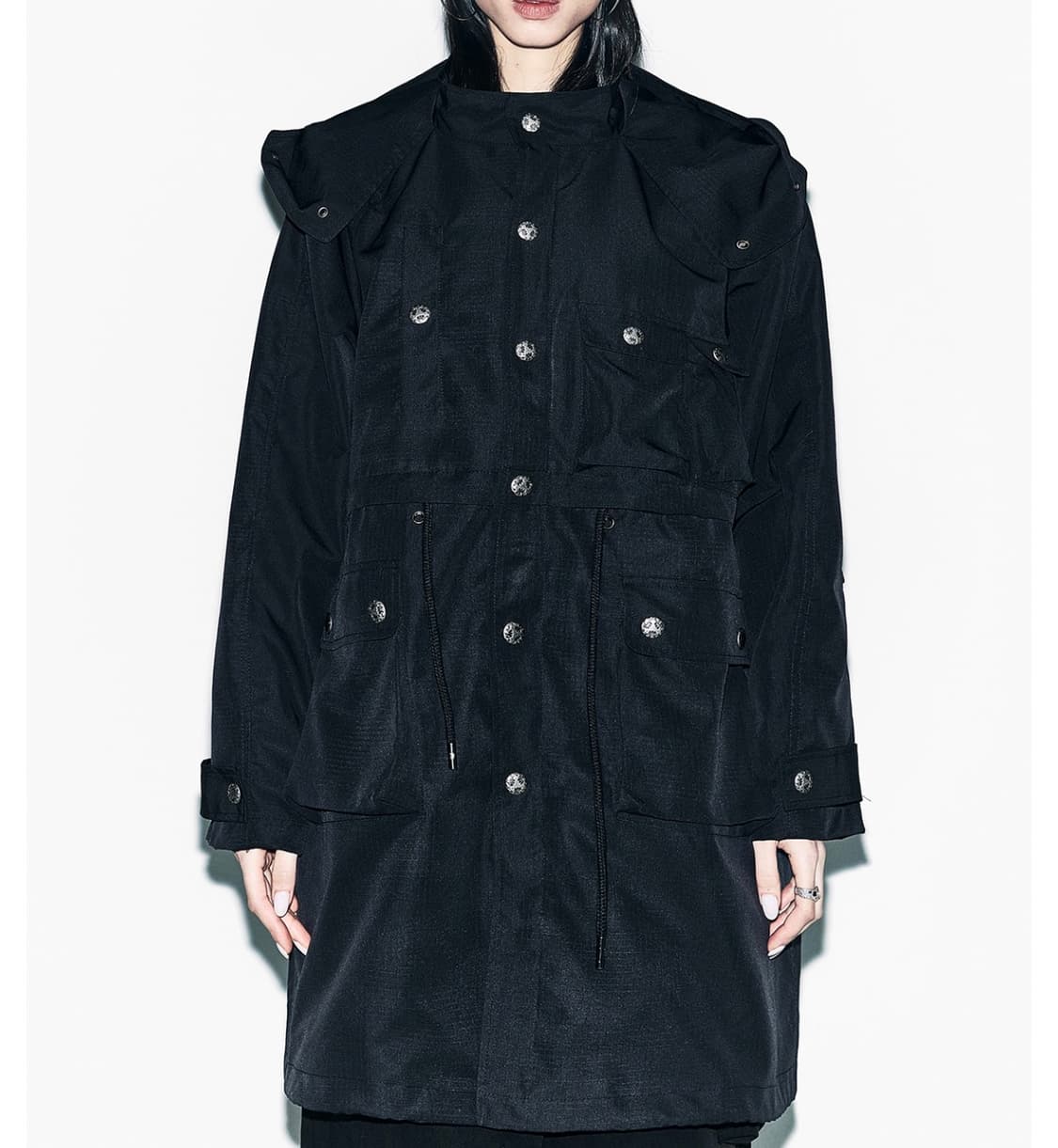 CANTON HOODIE FIELD JACKET BLACK 상품이미지1