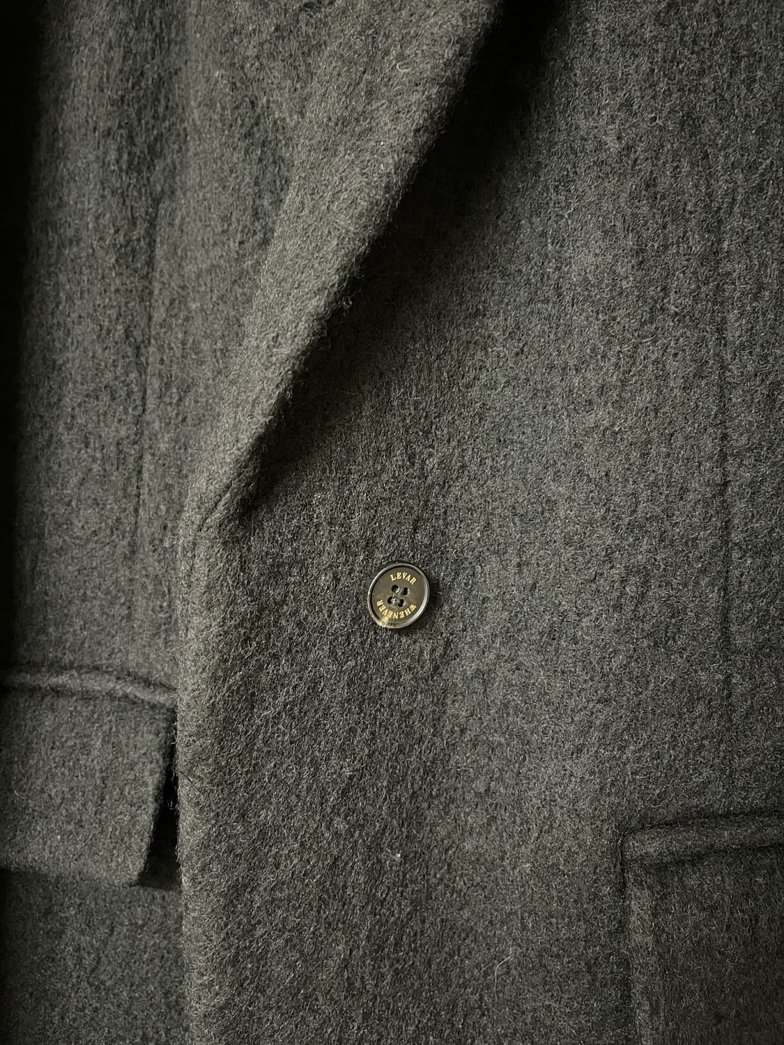 르바 LEVAR 블랙 울 하프 코트 상품이미지2