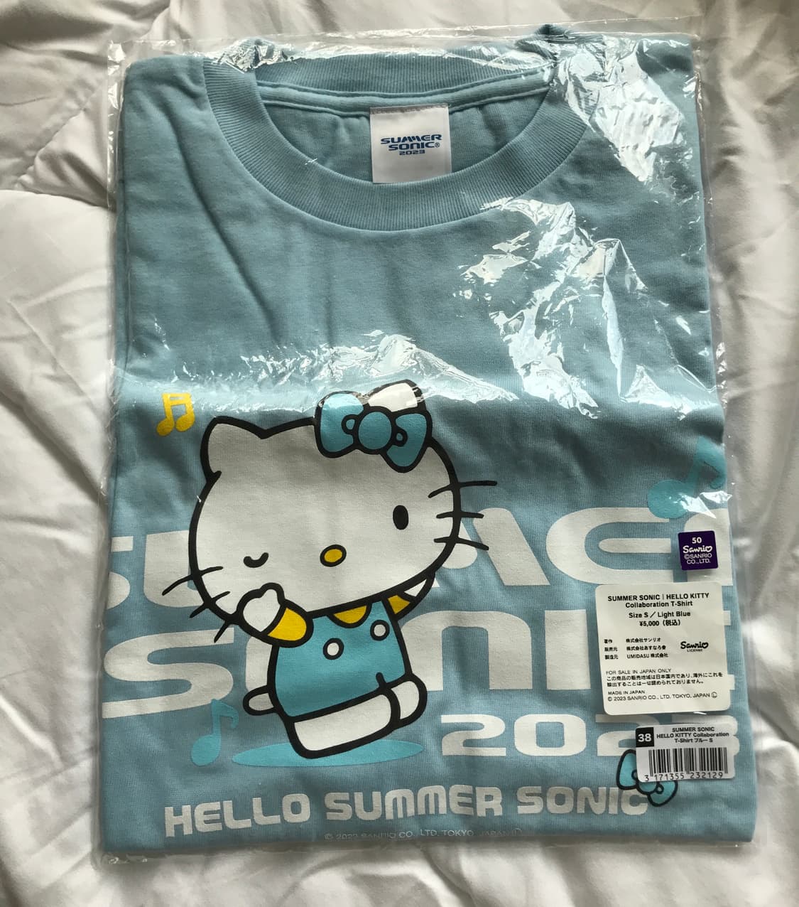 썸머소닉 키티 티셔츠 (뉴진스 민지 착용) 상품이미지5