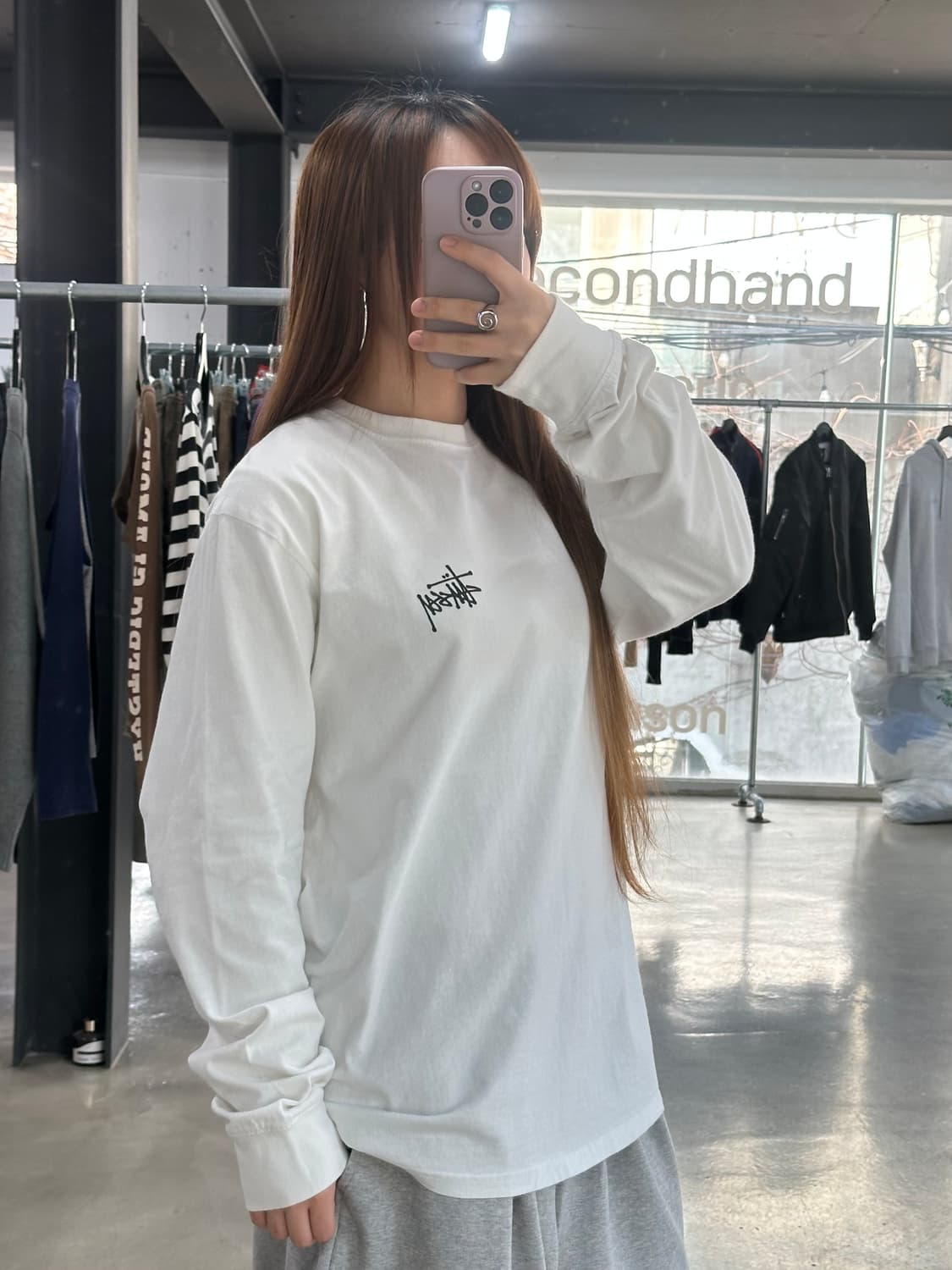 스투시 백로고 롱슬리브긴팔티  상품이미지4