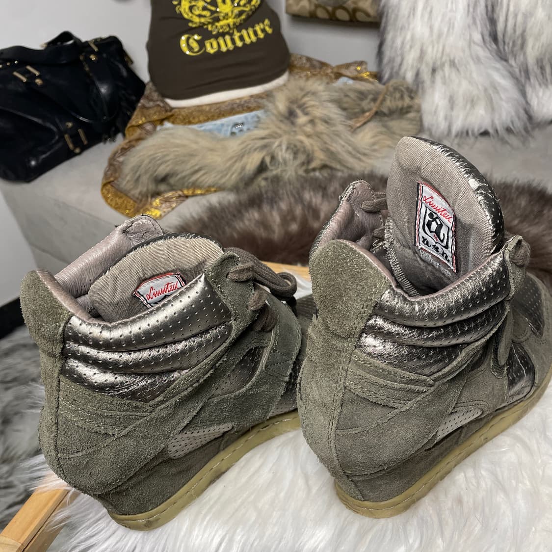 ASH 메탈릭 웨지힐 스니커즈 상품이미지6