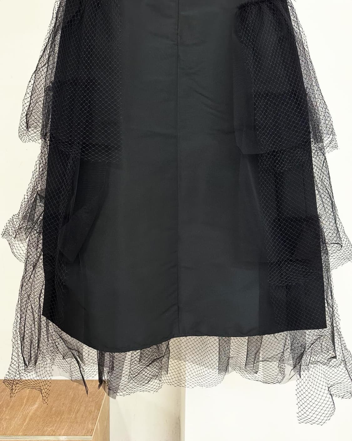 버버리 블랙 티어드 튤 에이라인 스커트  상품이미지6