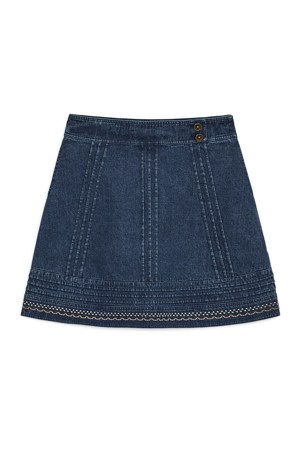 허그유어스킨 Denim midi skirt 상품이미지1