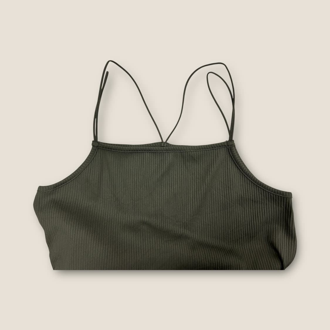 K126 GU 나시 롱 골지 카키 원피스 size XL 상품이미지3