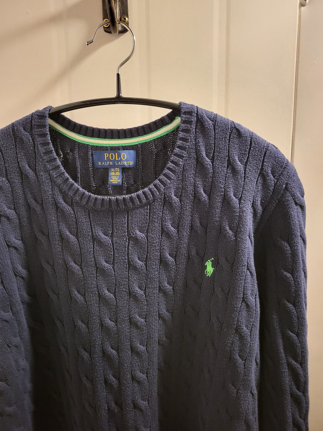 [95]폴로 랄프로렌 네이비 케이블 니트 상품이미지3