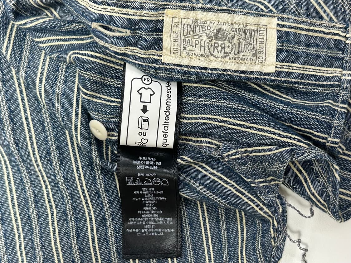 [새상품] RRL 스트라이프 도비셔츠 L 상품이미지9
