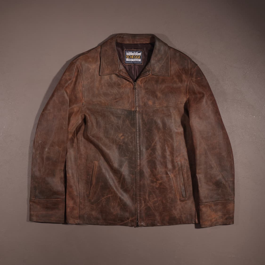 SCHEGGE 웨스턴 레더 자켓  상품이미지1