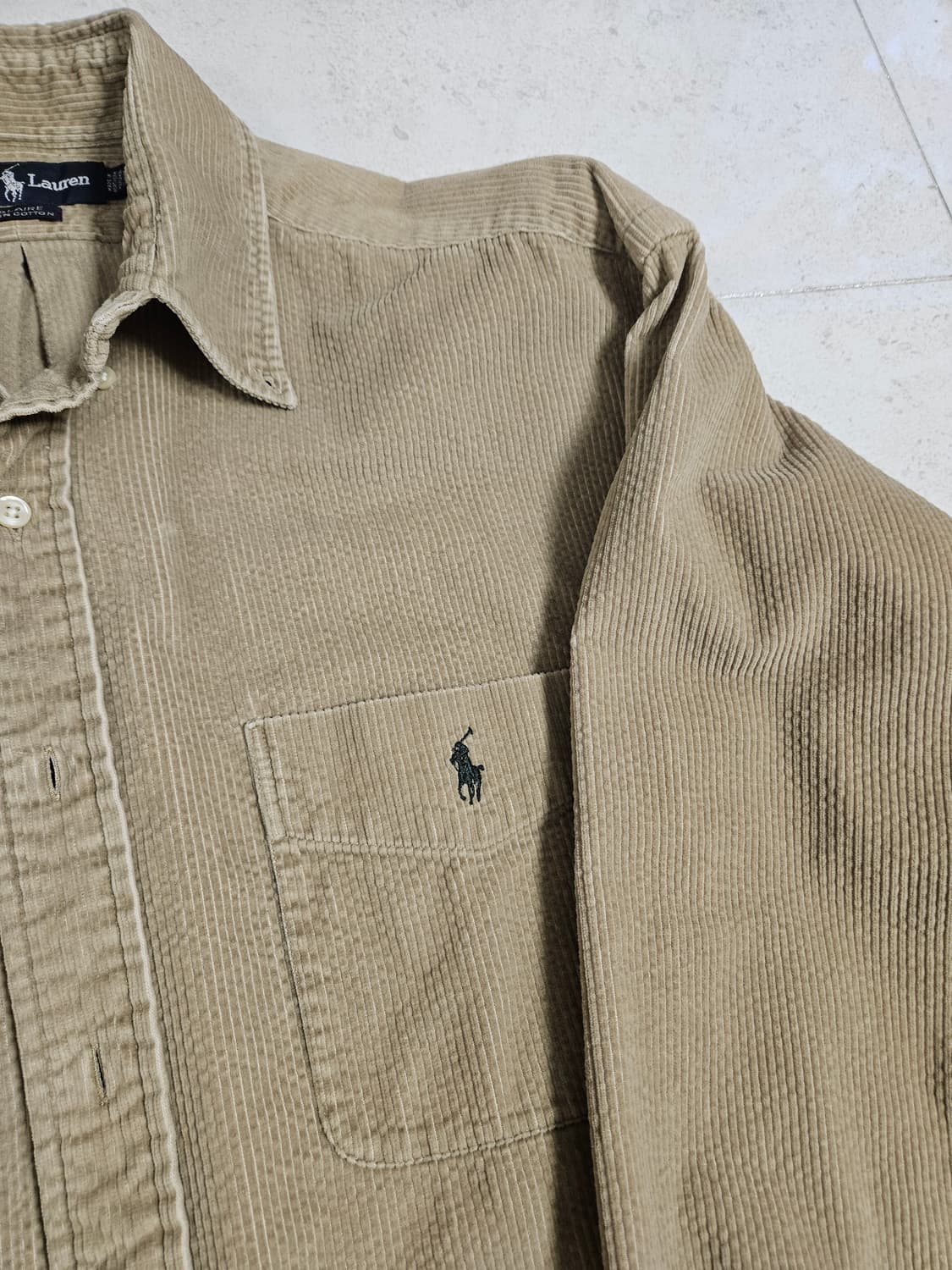 90s 폴로 랄프로렌 L 코듀로이 셔츠 상품이미지4