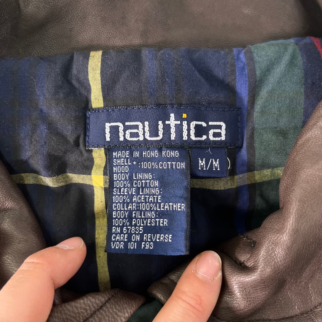 105 노티카 빈티지 레더 블루종 자켓 상품이미지3