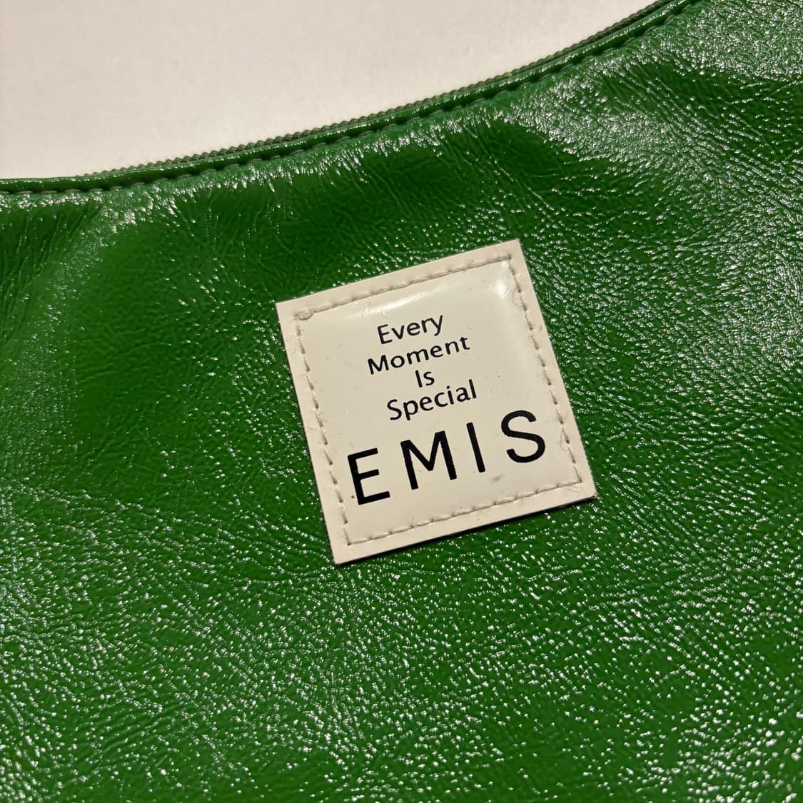 EMIS 이미스 에나멜 숄더백 그린 상품이미지5
