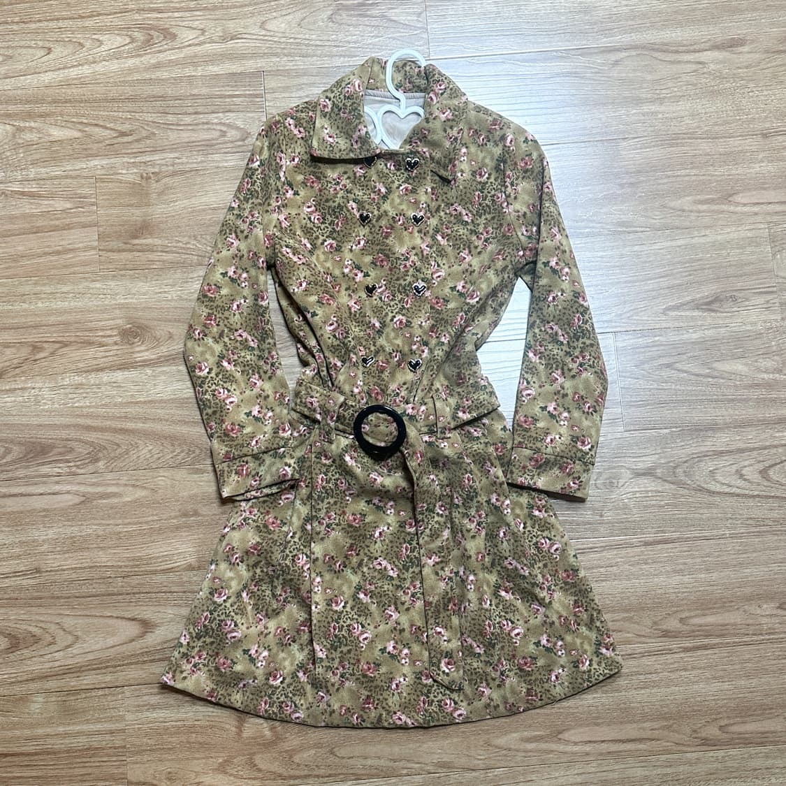 빈티지 딸기초코 브라운 벨트 원피스 히메갸루 로걀 라떼 리즈리사깔 벨트 상품이미지1