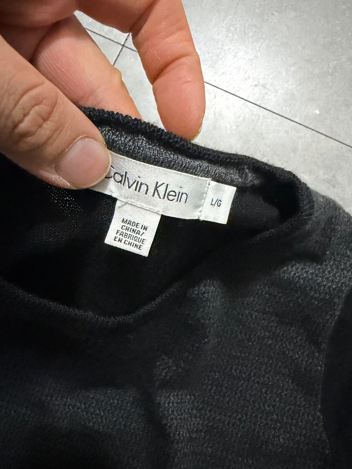 캘빈클라인 빈티지 컬러블록  울니트  100size   상품이미지5